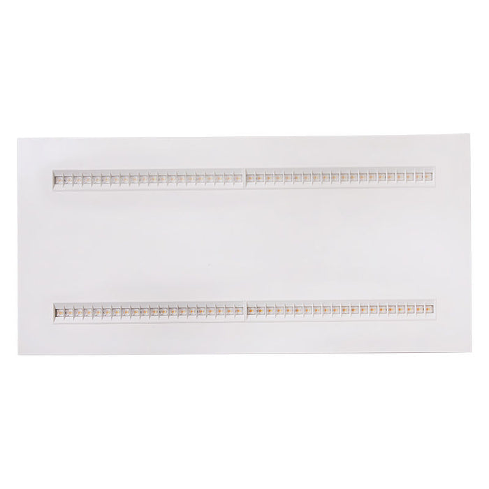 Westgate Manufacturing 2X4 Aperture Grille Troffer Wattage/CCT Selectable 30W/40W/50W/60W 3500K/4000K/5000K 120-277V DLC Premium (LTRA-2X4-MCTP)