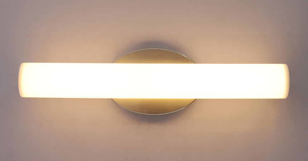 Westgate Manufacturing 18 Inch Architectural Vanity With Oval Base CCT Selectable 2700K/3000K/3500K/4000K/5000K 18W 1260Lm Brushed Nickel (LVO-18-MCT5-BN)