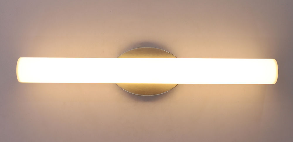 Westgate Manufacturing 24 Inch Architectural Vanity With Oval Base CCT Selectable 2700K/3000K/3500K/4000K/5000K 24W 1680Lm Brushed Nickel (LVO-24-MCT5-BN)