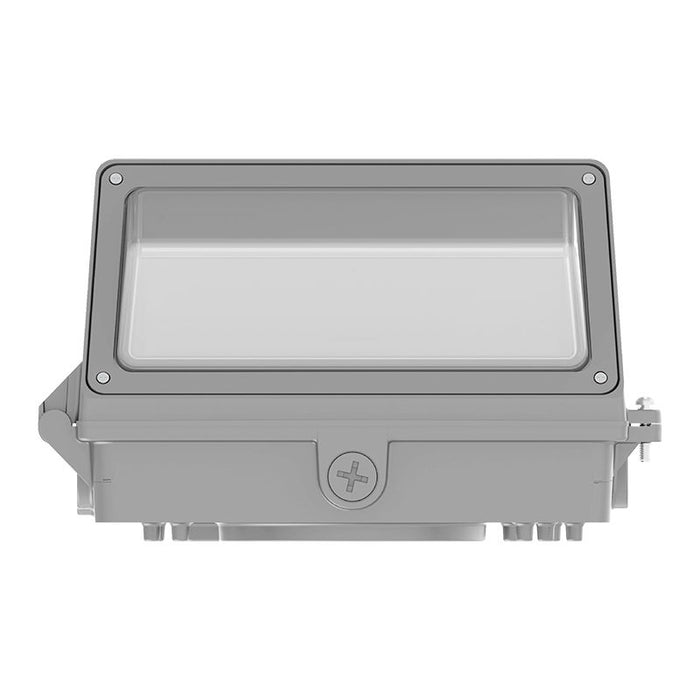 Westgate Manufacturing Max-Feature Cut-Off Wall Pack Wattage/CCT Selectable 20W/30W/40W 3000K/4000K/5000K 120-277V 70 CRI 0-10V Dimming Photocell Silver (LWPMAX-SM-20-40W-MCTPB-P-SIL)