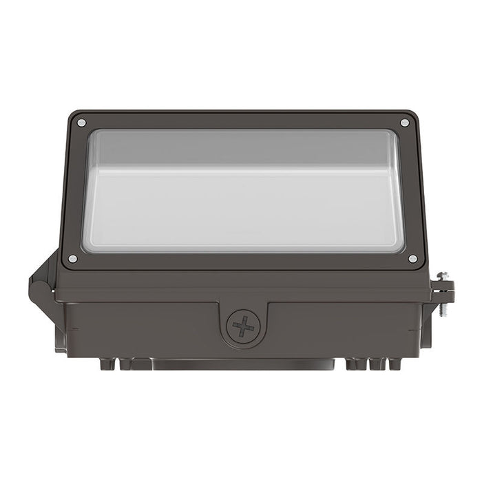 Westgate Manufacturing Max-Feature Cut-Off Wall Pack Wattage/CCT Selectable 20W/30W/40W 3000K/4000K/5000K 120-277V 70 CRI 0-10V Dimming 3 Beams Photocell Bronze (LWPMAX-SM-20-40W-MCTPB-P)