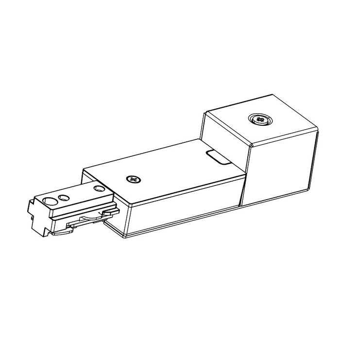 Westgate Manufacturing 3-Wire Track Conduit Connector White (TR-CCON-WH)