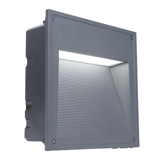 Westgate Manufacturing 10 Inch Square Step Light Wattage/CCT Selectable 10W/15W/20W 3500K/4000K/5000K 100-277V 0-10V Dimming Gray (STP-10X10-MCTP-GY)