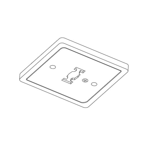 Westgate Manufacturing 3-Wire Track Mono Canopy White (TR-MONC-WH)