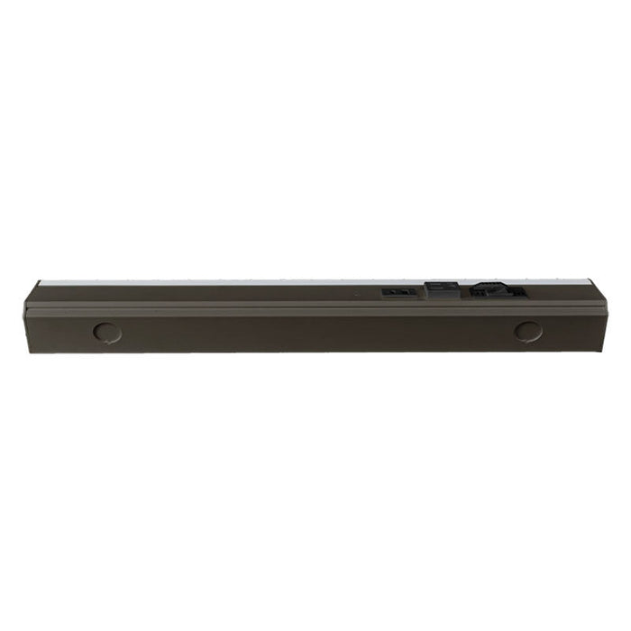 Westgate Manufacturing 30 Inch Angled 3-Receptacle Power Strip And Undercabinet Light 20A 900Lm 90 CRI CCT Selectable 2700K/3000K/3500K/4000K/5000K Bronze (PSAL-30-3R-MCT5-BR)