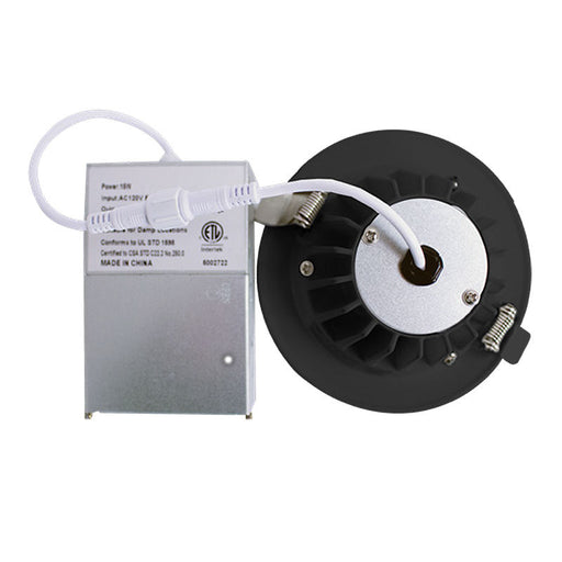 Westgate Manufacturing Snap-In 1 Inch Round Recess Light 8W CCT Selectable 2700K/3000K/3500K/4000K/5000K 600Lm 80 CRI Dimmable 36 Degree Smooth White (RDL1S-ST-MCT5-WH)