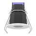 Westgate Manufacturing Snap-In 1 Inch Round Recess Light 8W CCT Selectable 2700K/3000K/3500K/4000K/5000K 600Lm 80 CRI Dimmable 36 Degree Smooth White (RDL1S-ST-MCT5-WH)