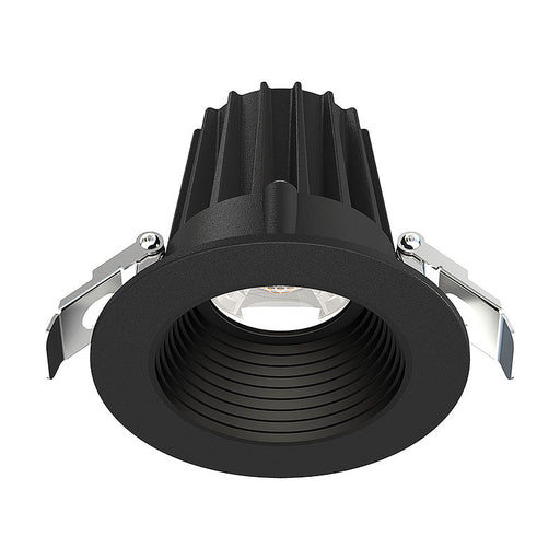 Westgate Manufacturing Snap-In 2 Inch Round Recess Light 9W CCT Selectable 2700K/3000K/3500K/4000K/5000K 600Lm 90 CRI Dimmable Smooth/Baffle Black (RDL2S-SB-MCT5-BK)