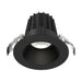 Westgate Manufacturing Snap-In 2 Inch Round Recess Light 9W CCT Selectable 2700K/3000K/3500K/4000K/5000K 600Lm 90 CRI Dimmable Smooth/Baffle Black (RDL2S-SB-MCT5-BK)