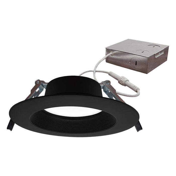 Westgate Manufacturing 6 Inch Canless Deep Baffle Recessed Light 14W CCT Selectable 2700K/3000K/3500K/4000K/5000K Black (RDL6S-BF-MCT5-BK)