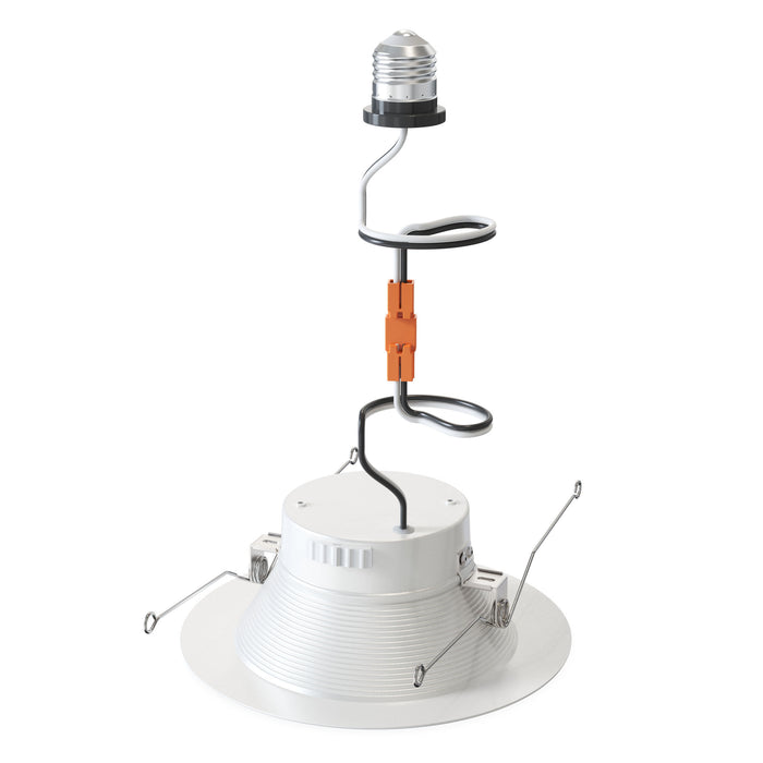 Westgate Manufacturing 6 Inch Deep Recess Trim 14W 1050Lm CCT Selectable 2700K/3000K/4000K/5000K/6000K Triac Dimming Baffle (RDMF6-MCT5)