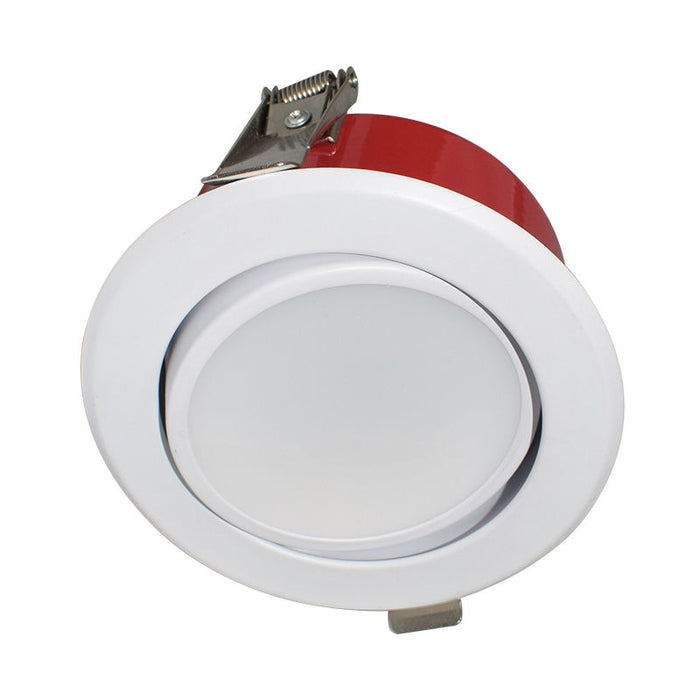Westgate Manufacturing 4 Inch Fire-Rated Slim Recessed LED Light Adjustable Gimbal CCT Selectable 2700K/3000K/3500K/4000K/5000K 9W 630Lm (RSL4-ADJ-MCT5-FR)