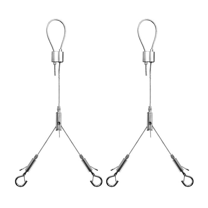 Westgate Manufacturing Adjustable 20 Foot 1/16 Inch Single Suspension Cable With Y Hook Ends Loop Gripper On Top (SCL-GSY120)