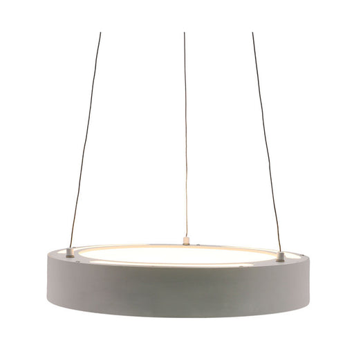 Westgate Manufacturing 18 Inch Hollow Circle Pendant With Uplight 30W CCT Selectable 2700K/3000K/3500K/400K/5000K 10 Foot Cables Triac/0-10V Dimming 90 CRI White (SCRH-UD-18-MCT5-DD-WH)