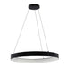 Westgate Manufacturing 36 Inch Hollow Circle Pendant With Uplight 80W CCT Selectable 2700K/3000K/3500K/400K/5000K 10 Foot Cables Triac/0-10V Dimming 90 CRI Black (SCRH-UD-36-MCT5-DD-BK)