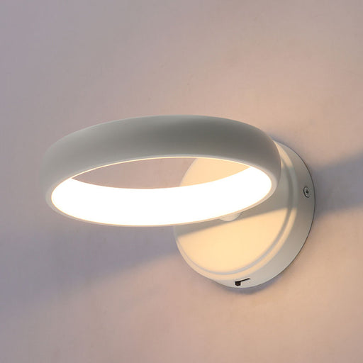 Westgate Manufacturing 8 Inch Hollow Circle Wall Sconce 10W 500Lm Dimmable Black (SCRH-WS-BK)