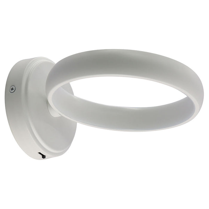 Westgate Manufacturing 8 Inch Hollow Circle Wall Sconce 10W 500Lm Dimmable Black (SCRH-WS-BK)