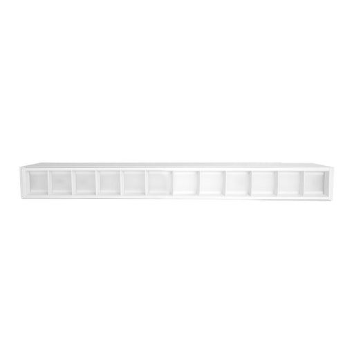 Westgate Manufacturing SCX LED Seamless Linear Light With White Louver Lens 10W CCT Selectable 3000K/3500K/4000K/5000K 120-277V 0-10V Dimming White (SCX-1FT-10W-MCT4-D-LUV-WH)