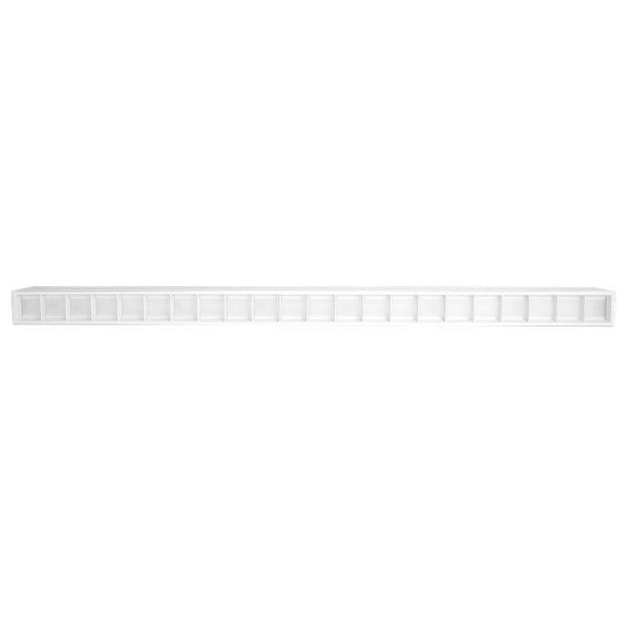 Westgate Manufacturing 4 Foot 40W LED 2 3/4 Inch Superior Architectural Seamless Linear Light/Louver Lens CCT Selectable 3000K/3500K/4000K/5000K 0-10V White (SCX-4FT-40W-MCT4-D-LUV-WH)