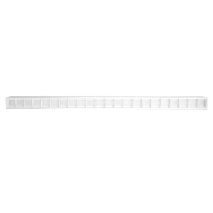 Westgate Manufacturing 6 Foot 60W LED 2 3/4 Inch Superior Architectural Seamless Linear Light/Louver Lens CCT Selectable 3000K/3500K/4000K/5000K 0-10V /White (SCX-6FT-60W-MCT4-D-LUV-WH)