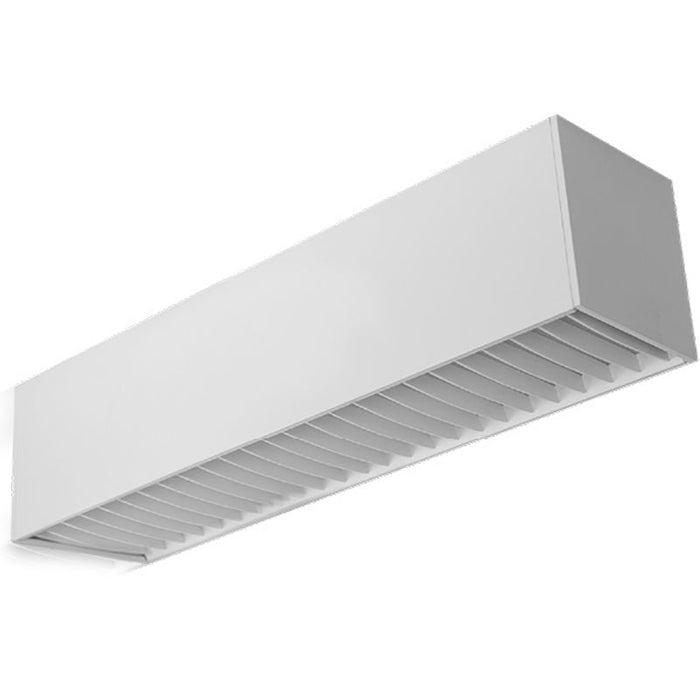 Westgate Manufacturing 2 Foot LED 6 Inch Superior Architectural Seamless Indirect Linear Light/Louver Lens Selectable 20W/25W/30W 3000K/3500K/4000K/5000K 0-10V White (SCX6-2FT-20-30W-MCTP-LUV-WH)