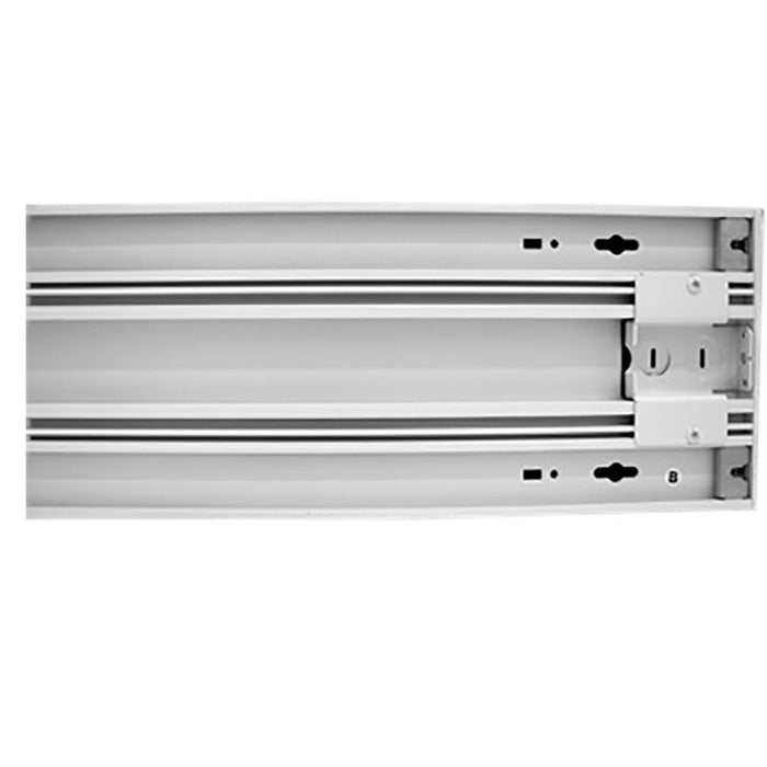 Westgate Manufacturing 2 Foot LED 6 Inch Superior Architectural Seamless Indirect Linear Light/Louver Lens Selectable 20W/25W/30W 3000K/3500K/4000K/5000K 0-10V White (SCX6-2FT-20-30W-MCTP-LUV-WH)