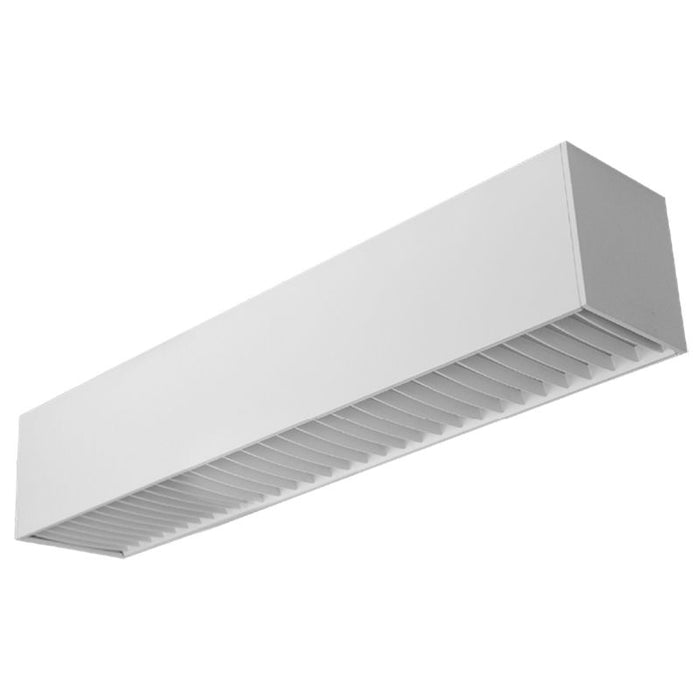 Westgate Manufacturing 3 Foot LED 6 Inch Superior Architectural Seamless Indirect Linear Light/White Louver Lens Selectable 30W/37.5W/45W 3000K/3500K/4000K/5000K White (SCX6-3FT-30-45W-MCTP-LUV-WH)