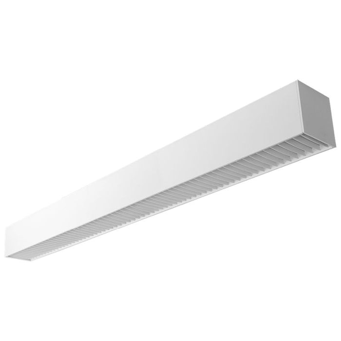 Westgate Manufacturing 6 Foot LED 6 Inch Superior Architectural Seamless Indirect Linear Light/Louver Lens Selectable 60W/75W/90W 3000K/3500K/4000K/5000K 0-10V White (SCX6-6FT-60-90W-MCTP-LUV-WH)