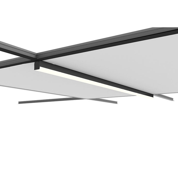 Westgate Manufacturing SCXT 1 Inch Wide 2 Foot Long Linear Light Wattage/CCT Selectable 10W/15W/20W 3000K/3500K/4000K 120-277V 0-10V Dimming Black (SCXT-2FT-10-20W-MCTP-D-FL-BK)