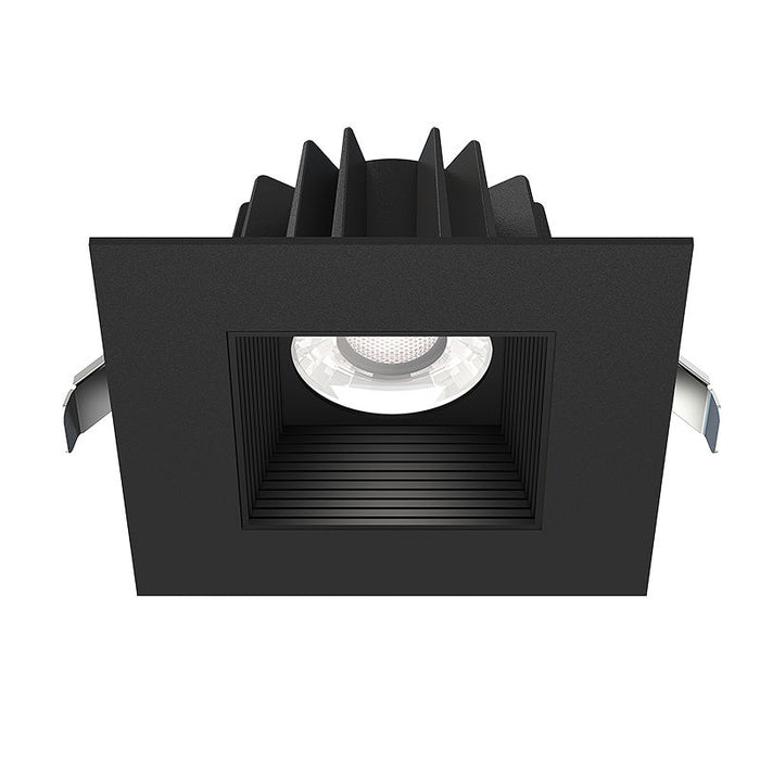 Westgate Manufacturing Snap-In 4 Inch Square Recessed Light 15W CCT Selectable 2700K/3000K/3500K/4000K/5000K 1200Lm 90 CRI Dimming Smooth/Baffle Black (SDL4S-SB-MCT5-BK)