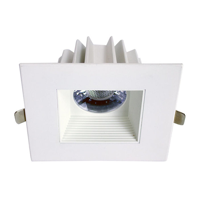 Westgate Manufacturing Snap-In 4 Inch Square Recessed Light 15W CCT Selectable 1200Lm 90 CRI Dim Smooth/Baffle White (SDL4S-SB-MCT5-WH)