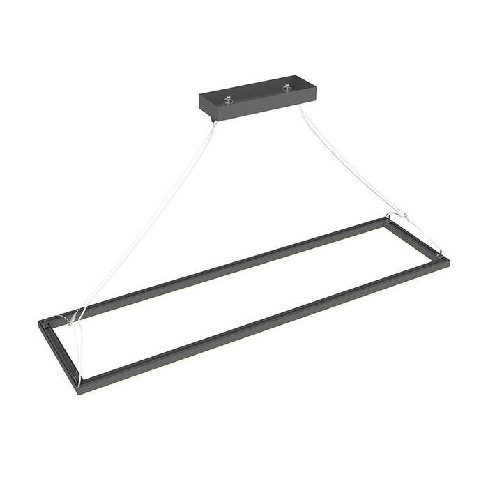 Westgate Manufacturing Suspended Frame Fixture 1X4 Wattage/CCT Selectable 40W/50W/60W 3000K/3500K/4000K 0-10V 7000Lm Black (SFL-4FT-60W-MCTP-BK)