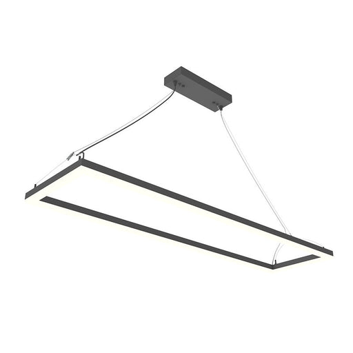 Westgate Manufacturing Suspended Frame Fixture 1X4 Wattage/CCT Selectable 40W/50W/60W 3000K/3500K/4000K 0-10V 7000Lm Black (SFL-4FT-60W-MCTP-BK)