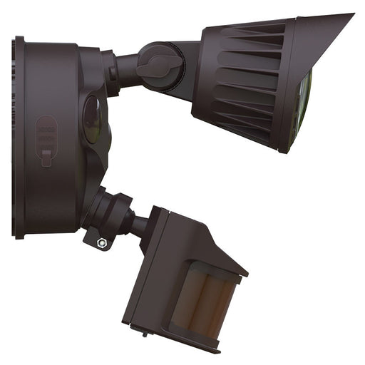 Westgate Manufacturing 10W 1-Head Security Flood Light PIR 10W CCT Selectable 3000K/4000K/5000K 120-277V Bronze (SL-10W-MCT-BZ-P)