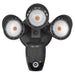 Westgate Manufacturing 3-Head 30W CCT Selectable 3000K/4000K/5000K Security Light With Camera WG App Black (SL-30W-MCT-BK-CAM)