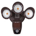 Westgate Manufacturing 3-Head 30W CCT Selectable 3000K/4000K/5000K Security Light With Camera WG App Bronze (SL-30W-MCT-BR-CAM)