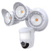 Westgate Manufacturing 3-Head 30W CCT Selectable 3000K/4000K/5000K Security Light With Camera WG App White (SL-30W-MCT-WH-CAM)