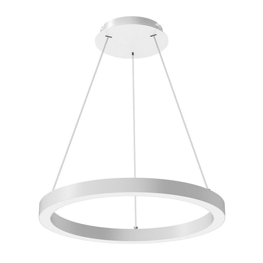 Westgate Manufacturing Round LED Chandelier 40W Up 40W Down Wattage/CCT Selectable 40W/80W 3000K/3500K/4000K 90 CRI 0-10V White (SRC-D24UD-MCTP)
