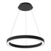 Westgate Manufacturing Round LED Chandelier 60W Up 60W Down Wattage/CCT Selectable 80W/120W 3000K/3500K/4000K 0-10V Dimming Black (SRC-D36UD-MCTP-BK)