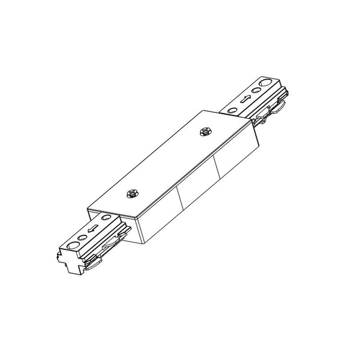 Westgate Manufacturing 3-Wire Track Straight Connector White (TR-SC-WH)