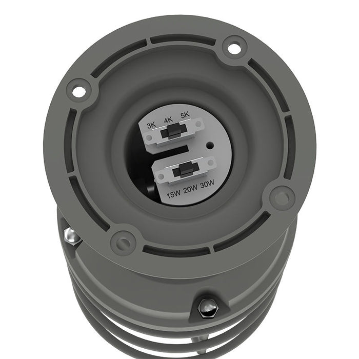 Westgate Manufacturing LED Vapor-Tight Jar Universal Wattage Selectable 12W/16W/20W RGBWW Aluminum With PC Lens Switch Controls (VTA-12-20W-RGBWW-P)