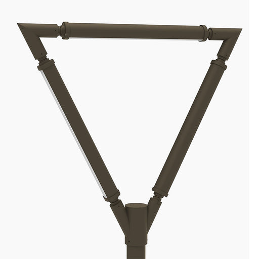 Westgate Manufacturing Tree Of Light Post Top Double-Arm 3 Light Bars 75W CCT Selectable 3000K/4000K/5000K Bronze (TOL-A2-3L-BR)