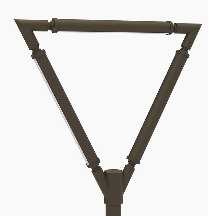 Westgate Manufacturing Tree Of Light Post Top Double-Arm 3 Light Bars 75W CCT Selectable 3000K/4000K/5000K Bronze (TOL-A2-3L-BR)