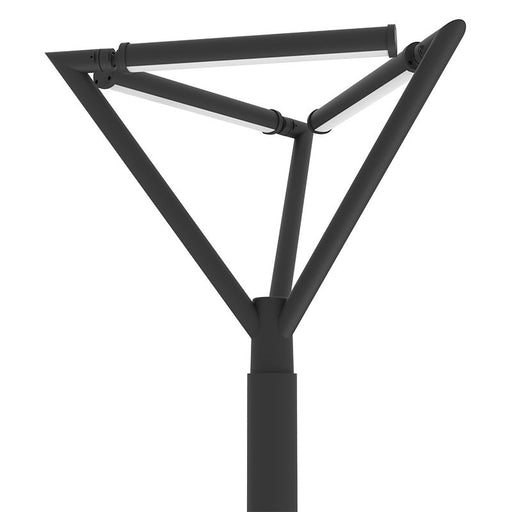 Westgate Manufacturing Tree Of Light Post Top Triple-Arm 3 Light Bars 75W CCT Selectable 3000K/4000K/5000K Black (TOL-A3-3L-BK)