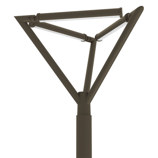 Westgate Manufacturing Tree Of Light Post Top Triple-Arm 3 Light Bars 75W CCT Selectable 3000K/4000K/5000K Bronze (TOL-A3-3L-BR)