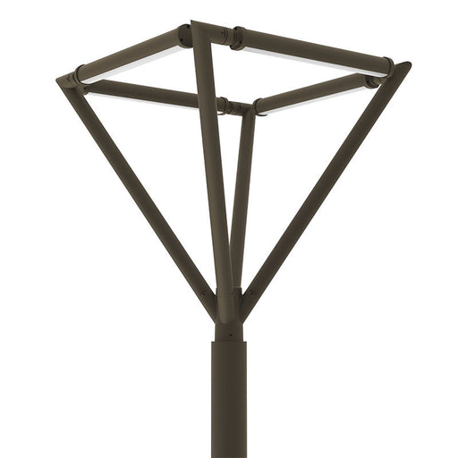 Westgate Manufacturing Tree Of Light Post Top Quad-Arm 4 Light Bars 100W CCT Selectable 3000K/4000K/5000K Bronze (TOL-A4-4L-BR)