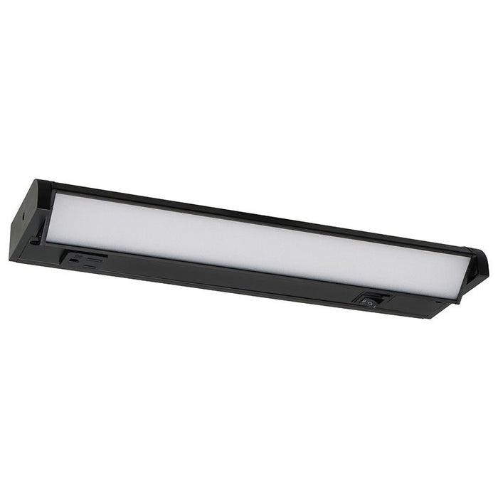 Westgate Manufacturing 12 Inch 5W Swivel Under Cabinet Light CCT Selectable 2700K/3000K/3500K/400K/5000K With 1 Receptacle Black (UCR-12-BK)