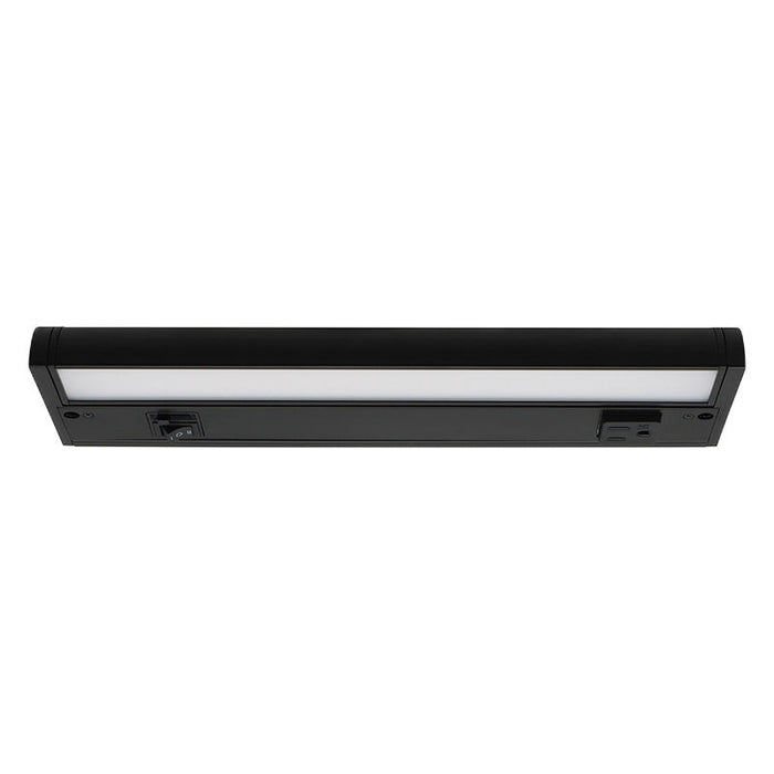 Westgate Manufacturing 12 Inch 5W Swivel Under Cabinet Light CCT Selectable 2700K/3000K/3500K/400K/5000K With 1 Receptacle Black (UCR-12-BK)