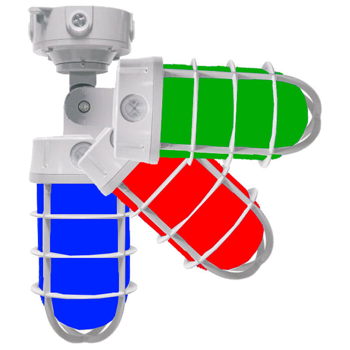 Westgate Manufacturing LED Vapor-Tight Jar Universal Wattage Selectable 12W/16W/20W RGBWW Aluminum With PC Lens Switch Controls (VTA-12-20W-RGBWW-P)