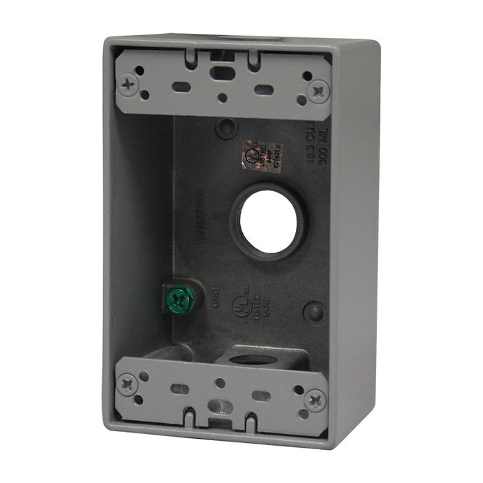 Westgate Manufacturing Electrical Box 3/4 Inch Trade Size 3 Outlet Holes 18.3 Cubic Inch (W1B75-3)